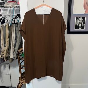 Elegant Brown Women's Dress